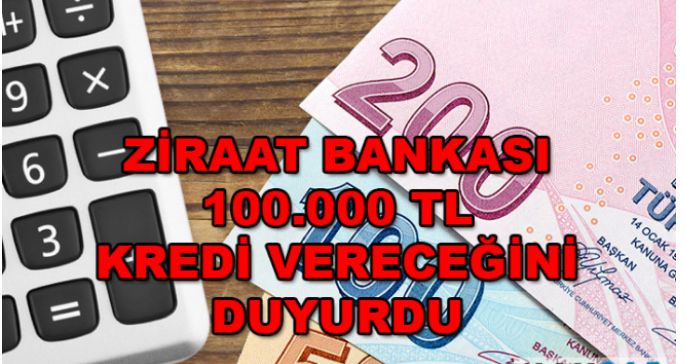 Ziraat Bankası 100 Bin TL Emekli Kredisi Vereceğini Duyurdu