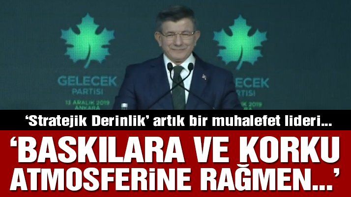Son dakika… Davutoğlu partisini ilan etti: Gelecek Partisi