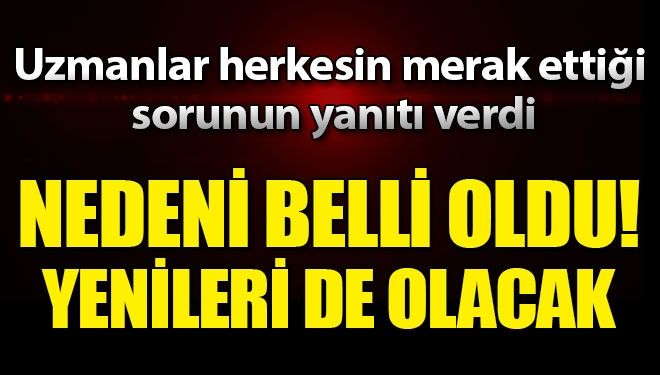 NEDENİ BELLİ OLDU!