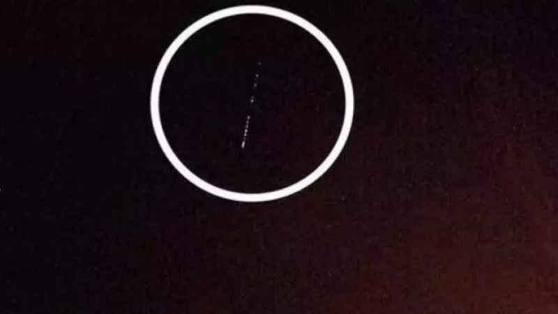 Elazığ’da Starlink Uyduları Görüntülendi Elazığ’da Starlink Uyduları Görüntülendi
