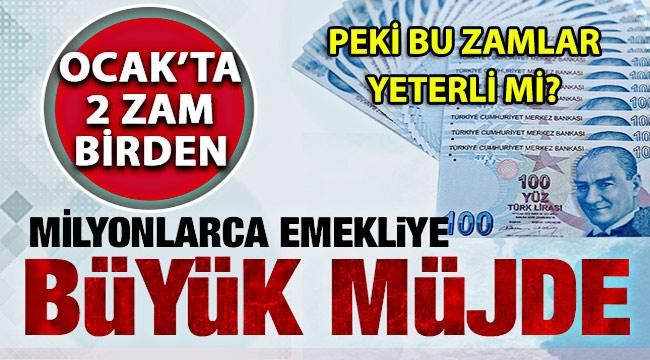 Emekliye Yılbaşında İki Zam Birden Yapılacak!