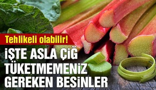 Asla çiğ tüketilmemesi gereken besinler