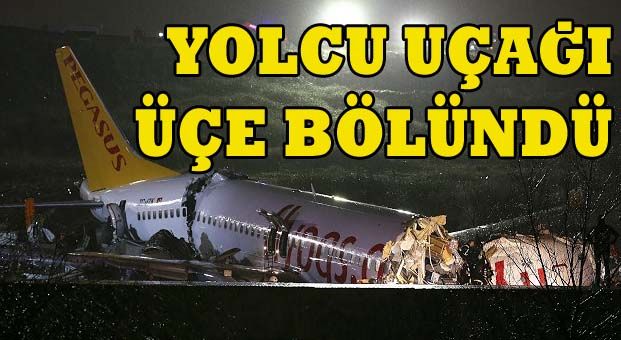 Sabiha Gökçen Havalimanında yolcu uçağı pistten çıktı