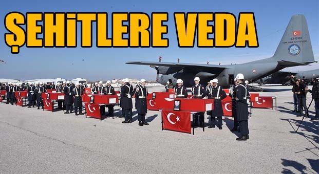 Çığ şehitlerine veda