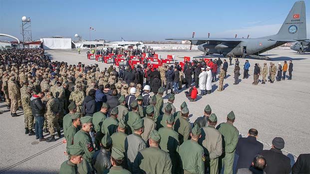 Çığ şehitlerine veda