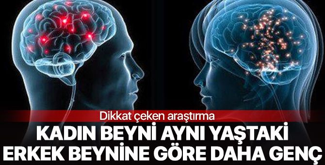 Kadın beyni erkek beynine göre daha genç