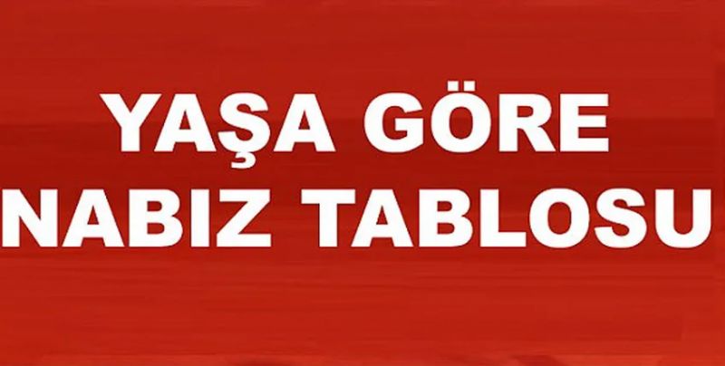 Yaşa göre kalp atışı ve nabız kaç olmalı – TABLO