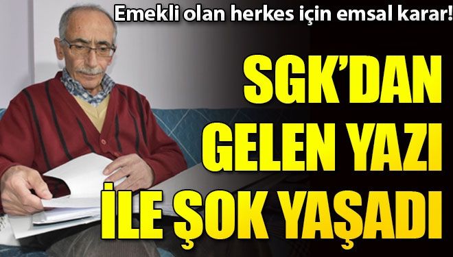 SGK harekete geçti! Emekliden o parayı geri istedi…