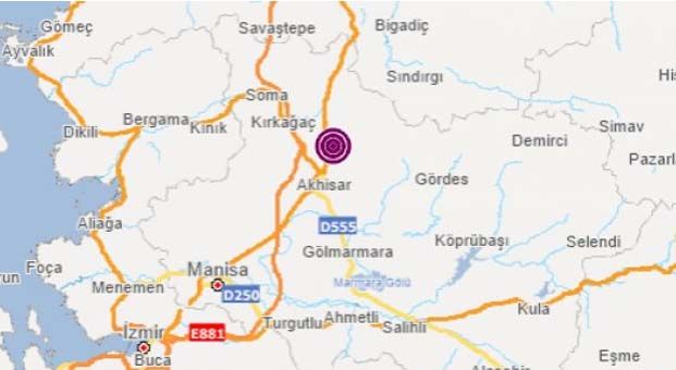 Manisa’da 4.0 büyüklüğünde deprem