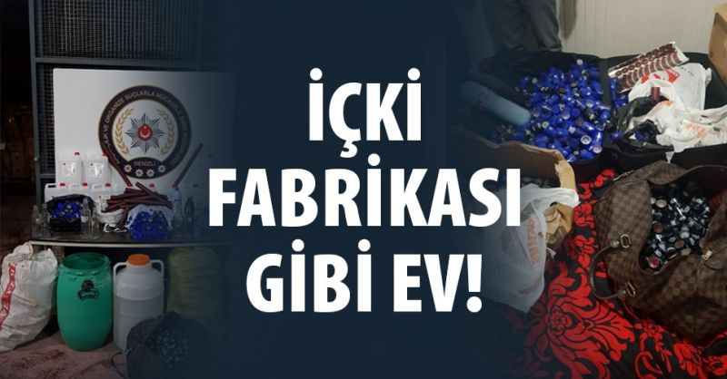 3+1’i sahte içki imalathanesine çevirmişler!