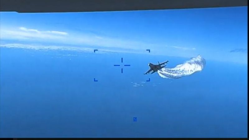 Rus savaş uçağının, ABD’ye ait İHA’ya çarptığı anın görüntüsü yayınlandı