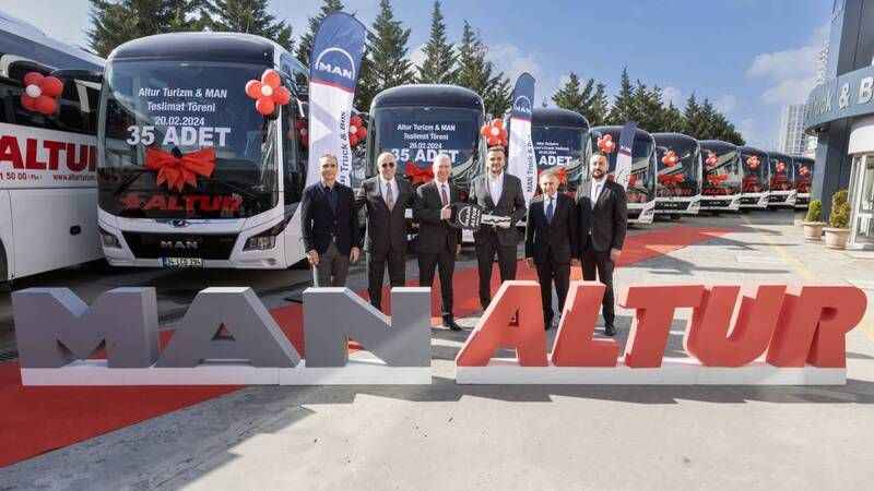 Altur'un, 35 otobüslük yatırımında tercihi 'Yolların Aslanı' Man Lion's Coach oldu