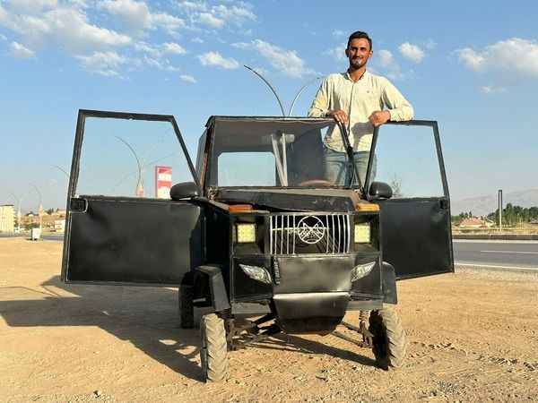 Mercedes alamayınca kendi arabasını yaptı Mercedes alamayınca kendi arabasını yaptı