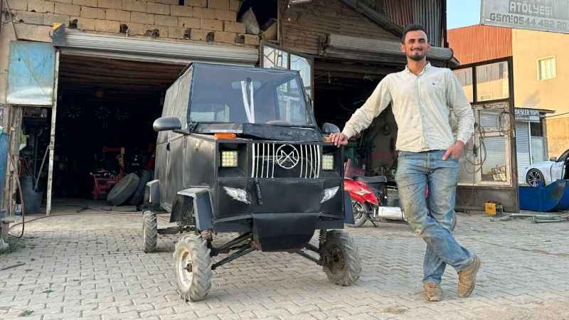 Mercedes alamayınca kendi arabasını yaptı Mercedes alamayınca kendi arabasını yaptı