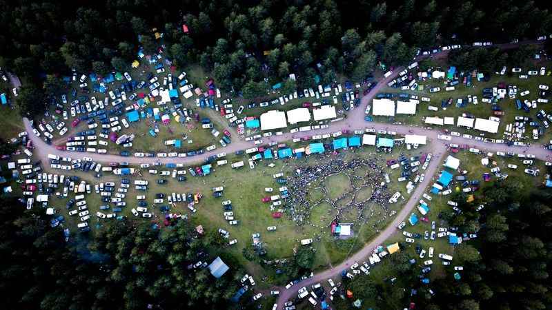 Gevrek Festivali havadan görüntülendi