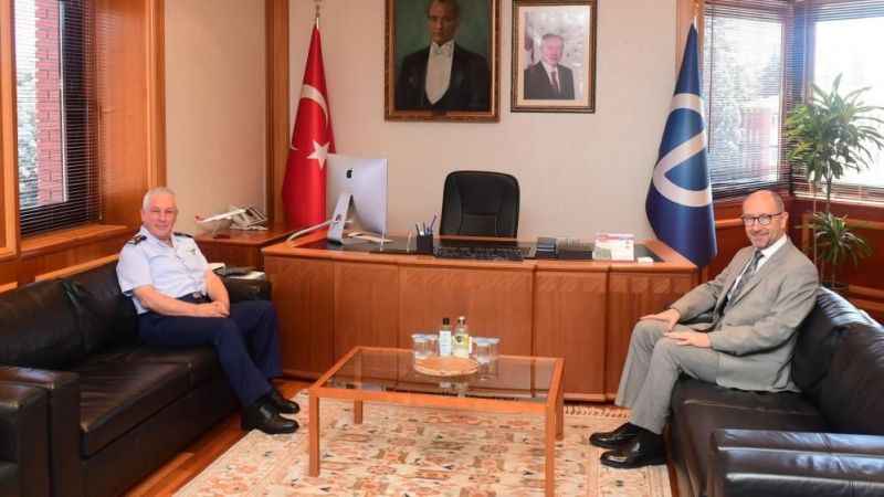 Orgeneral Kadıoğlu’ndan Rektör Erdal’a veda ziyareti