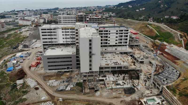 Ordu Şehir Hastanesi yükseliyor: İnşaat yüzde 71'e ulaştı Ordu Şehir Hastanesi yükseliyor: İnşaat yüzde 71'e ulaştı