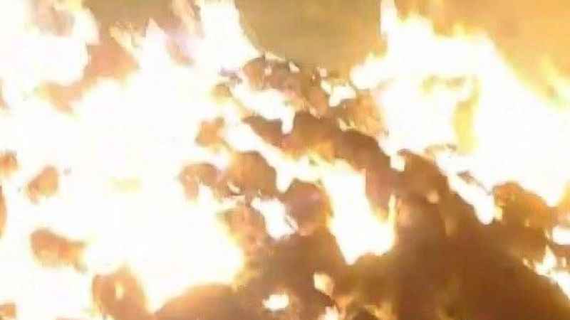 Tunceli’de 120 ton saman kül oldu Tunceli’de 120 ton saman kül oldu