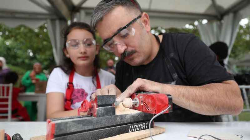 Sekapark'ta çocuklar eğlenceye doydu