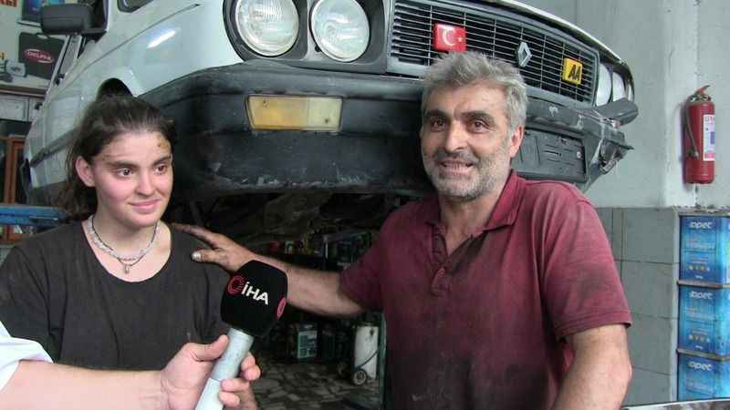 Babasının tamirhanesine motor ustası oldu