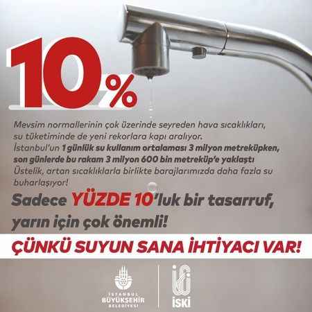 İBB Başkanı Ekrem İmamoğlu'ndan 'su tasarrufu' çağrısı