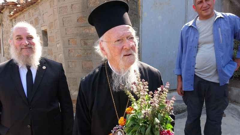 Fener Rum Patriği Bartholomeos, Gökçeada'ya geldi