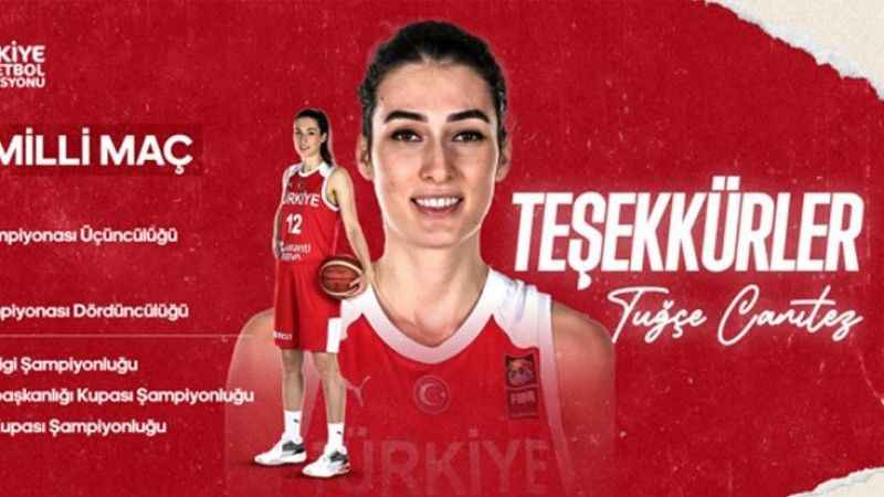 Milli basketbolcu Tuğçe Canıtez, kariyerini noktaladığını açıkladı Milli basketbolcu Tuğçe Canıtez, kariyerini noktaladığını açıkladı