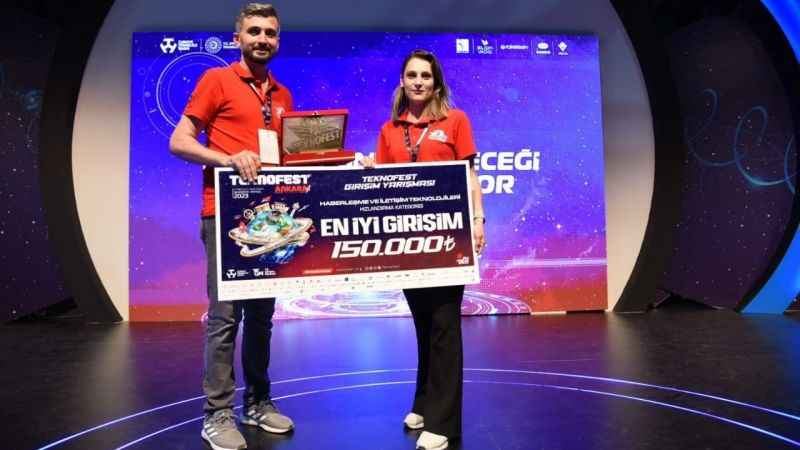 TEKNOFEST’te birinci olan projelerini anlattılar