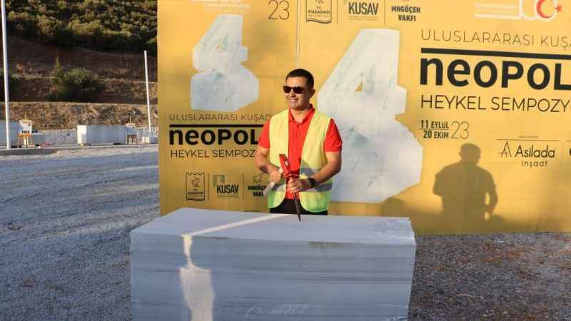 4. Uluslararası Kuşadası Neopolis Heykel Sempozyumu başladı