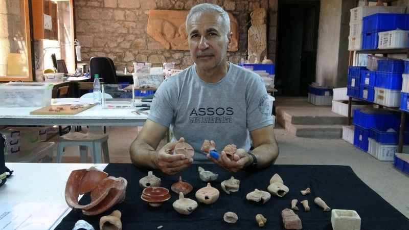 Assos'ta 2 bin 300 yıllık izler bulundu