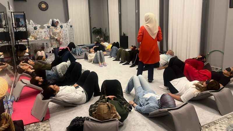 Eğlenerek nefes almayı öğreniyorlar Eğlenerek nefes almayı öğreniyorlar