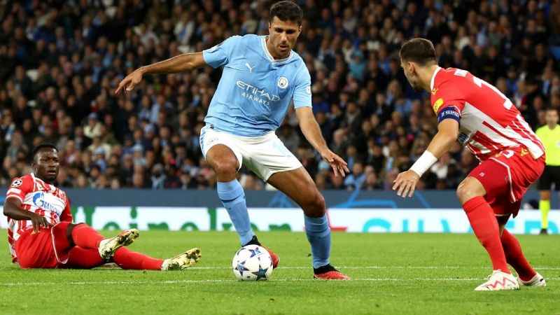 Manchester City, Kızılyıldız'ı 3-1 mağlup etti