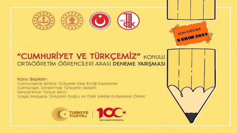 MEB’den lise öğrencileri arasında "Cumhuriyet ve Türkçemiz" konulu deneme yarışması