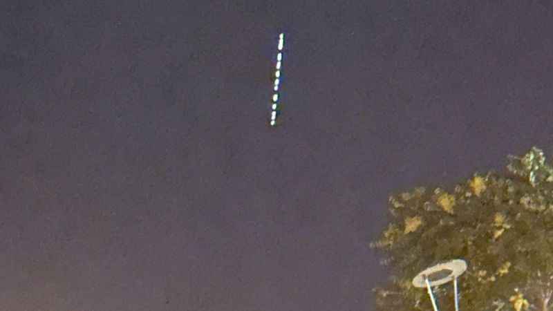 Starlink uyduları Erzincan semalarında görüntülendi