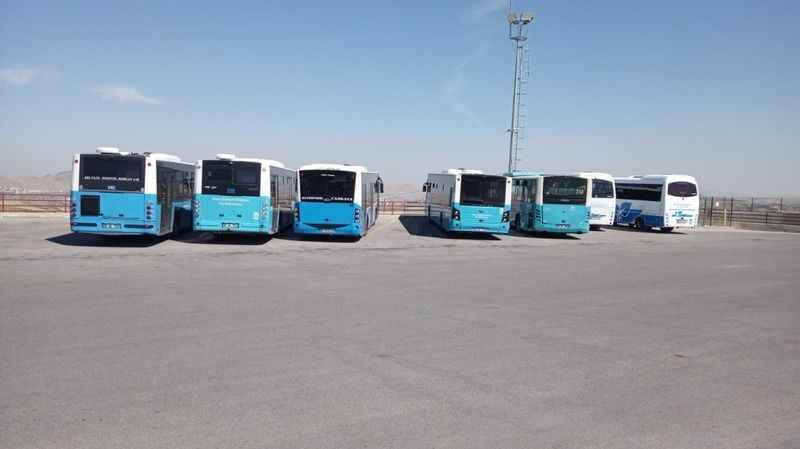 ABB, 9 Özel Halk Otobüsünü parka çekti ABB, 9 Özel Halk Otobüsünü parka çekti