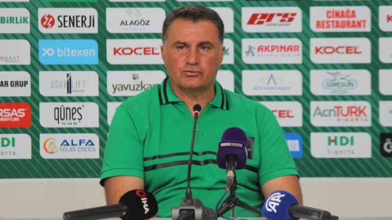 Giresunspor Teknik Direktörü Mustafa Kaplan: İstediğimiz seviyede oyun oynayamadık