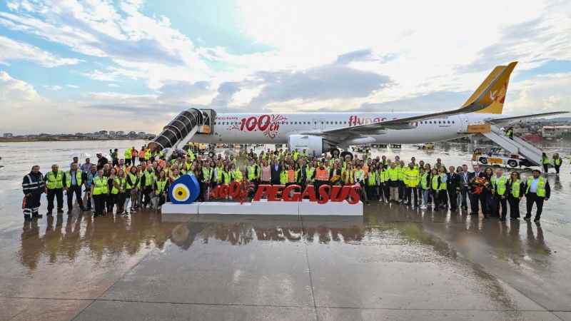 Pegasus, 100. uçağı ‘Cumhuriyet’i teslim aldı