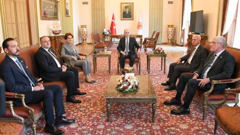 TBMM Başkanı Kurtulmuş, İYİ Parti Genel Başkanı Akşener ile görüştü TBMM Başkanı Kurtulmuş, İYİ Parti Genel Başkanı Akşener ile görüştü