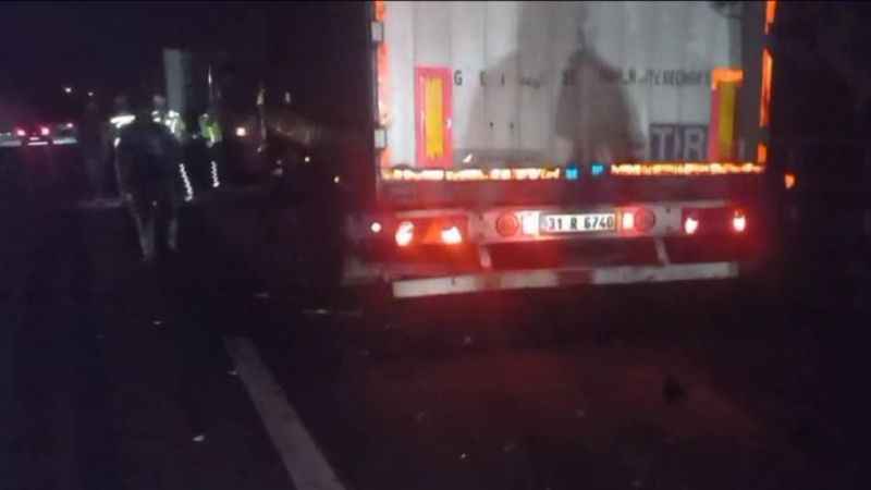 Hatay'daki kazada iki kişi hayatını kaybetti Hatay'daki kazada iki kişi hayatını kaybetti