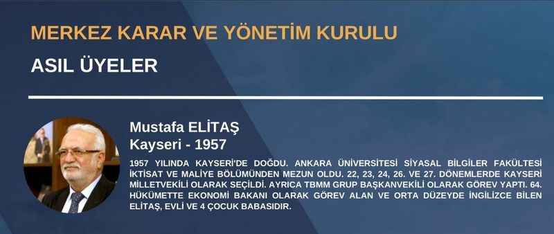 AK Parti'nin A Takımında İki Kayserili