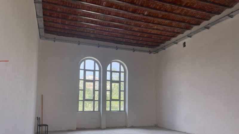 Yanan Balıklı Rum Hastanesi’nin restorasyonu devam ediyor