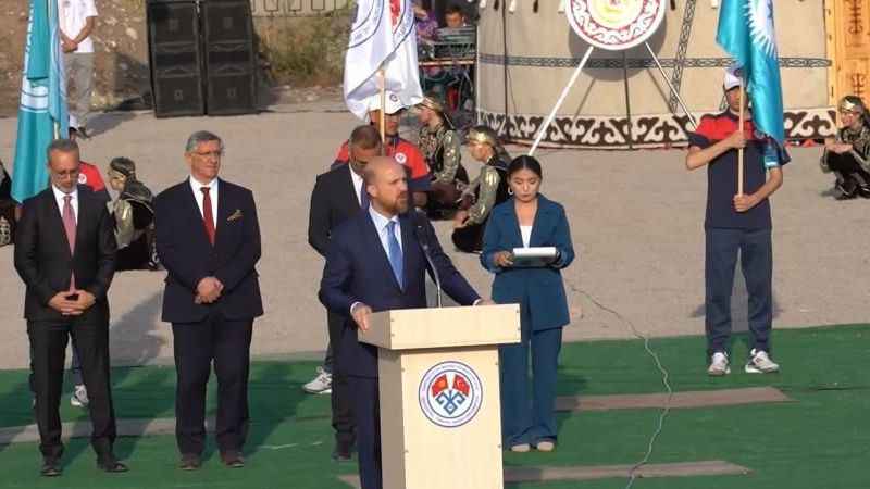 Bilal Erdoğan Bişkek’te Geleneksel Spor Oyunları’nın açılışını yaptı