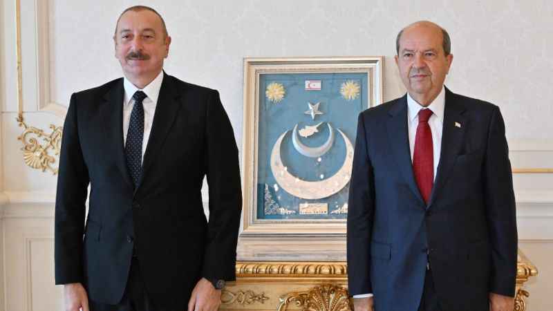 Aliyev, KKTC Cumhurbaşkanı Tatar ile görüştü Aliyev, KKTC Cumhurbaşkanı Tatar ile görüştü