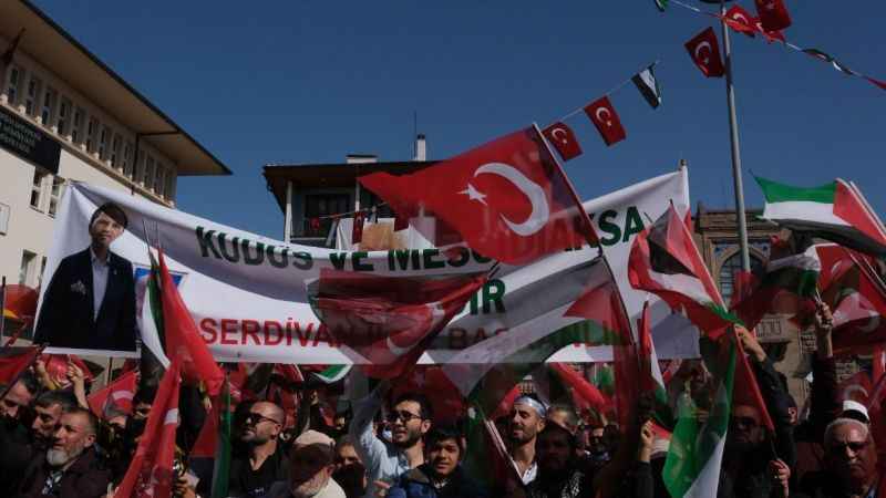 Konya’da ‘Özgür Filistin’ mitingi düzenlendi