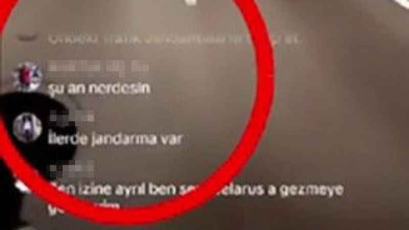 Trafik jandarmasından şoföre 'Tik Tok' cezası