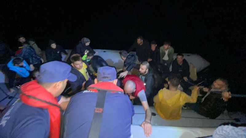İHA tarafından tespit edilen 25 düzensiz göçmen yakalandı
