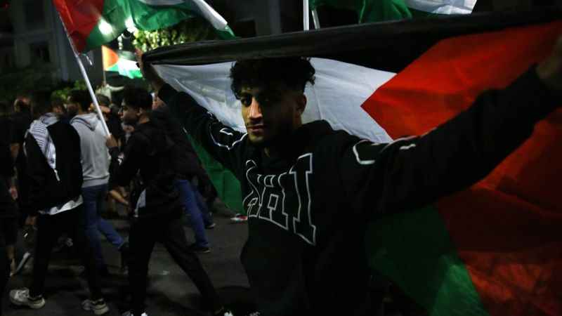 Yunanistan’da Filistin’e destek protestosu