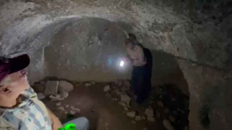 Yol yapımı sırasında yer altı şehri ortaya çıktı Yol yapımı sırasında yer altı şehri ortaya çıktı