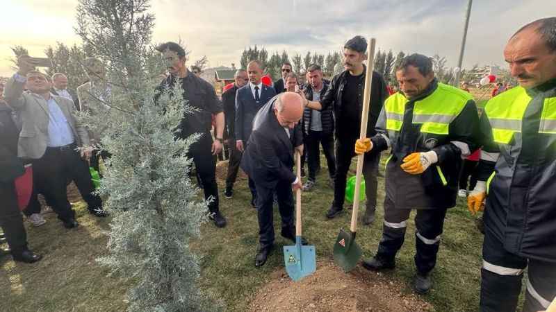 Depremde can veren 49 KKTC vatandaş anısına fidanlar dikildi Depremde can veren 49 KKTC vatandaş anısına fidanlar dikildi