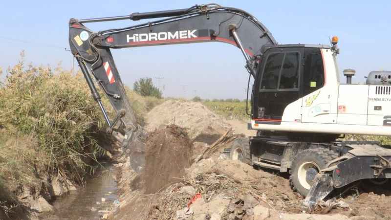 Salihli Emirhacılı’da taşkınlara karşı önlem alındı